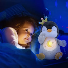 Jucarie Pinguin Interactiv cu 4 functii, Efect de Respiratie si Lumini, 35cm.