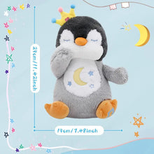 Jucarie Pinguin Interactiv cu 4 functii, Efect de Respiratie si Lumini, 35cm.