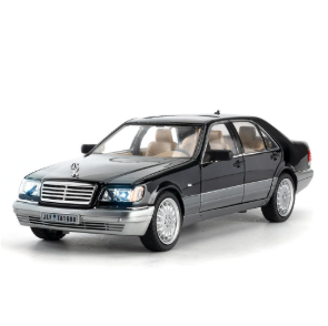 Mașinuță Metalică Mercedes-Benz S-Class W140 – cu Sunete și Lumini, Scara 1:24
