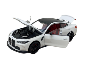 Mașinuță BMW M4 din Metal 1:24 – Uși & Capotă Deschise, Lumini și Sunet