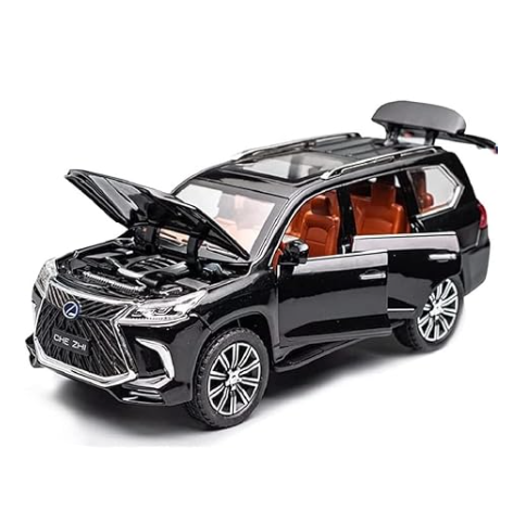 Mașinuță Metalică Lexus LX570 1:24 – Lumini, Muzică și Design Realist