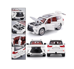 Mașinuță Metalică Lexus LX570 1:24 – Lumini, Muzică și Design Realist