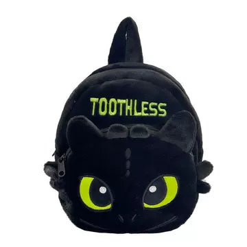 Ghiozdan Negru cu Toothless Dragon – Rucsac pentru Micii Fani Dragoni 30 cm