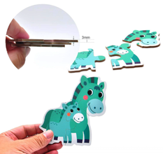 Set 6 Puzzle-uri Animale Domestice – Joc Educativ din Carton Gros