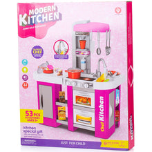 Bucătărie de jucărie pentru copii Kitchen Talented Chef, set bucătar cu 53 piese