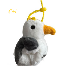 Jucarie de tip Breloc, Papagal care Ciripeste si Imita Vocea, 12-14cm.