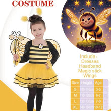 Costum set Halloween de copii, Zana Albinuta, 4 piese.