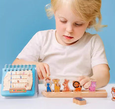 Joc educativ din lemn Arca lui Noe – Puzzle cu provocări logice