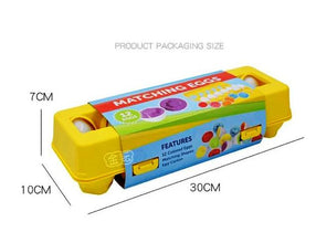 Set 12 Ouă pentru Sortare Geometrică – Joc Educativ
