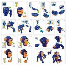 Puzzle 3D din Spumă Cimpanzeu – Joc Educativ pentru Copii