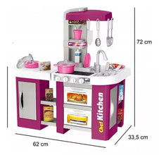 Bucătărie de jucărie pentru copii Kitchen Talented Chef, set bucătar cu 53 piese