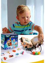 Cub Educativ din Lemn STEM – Busy Cube cu 8 Activități Motrice
