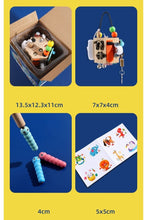 Cub Educativ din Lemn STEM – Busy Cube cu 8 Activități Motrice