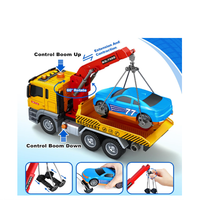 Camion de Remorcare de Jucărie 1:14 – Fricțiune, Platformă Mobilă, Lumini