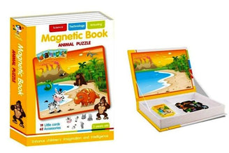Carte Magnetică Educativă cu Animale– Set de 62 magneți pentru copii