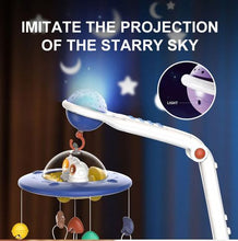 Carusel muzical pentru bebeluși cu proiecție și telecomandă – Universe Baby