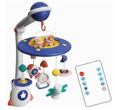 Carusel muzical pentru bebeluși cu proiecție și telecomandă – Universe Baby