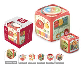 Cub interactiv pentru bebeluși cu volan – Centru de activități educativ, 10 funcții
