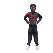 Costum Halloween de Copii, Spiderman Omul Paianjen Negru, set cu Masca si Muschi