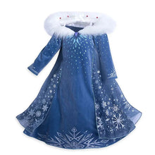 Costum Halloween de Copii, Elsa Frozen Printesa Zapezii