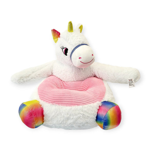 Fotoliu de Pluș pentru Copii – Unicorn Roz Multicolor