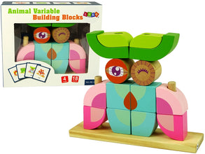 Cuburi din Lemn cu Bufniță – Puzzle Educativ pentru Cei Mici
