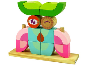 Cuburi din Lemn cu Bufniță – Puzzle Educativ pentru Cei Mici