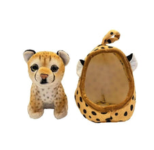 Set 2 Jucării de Pluș Ghepard – Mama și Puiul, Jucării de Plus pentru Copii
