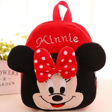 Ghiozdan Pufos Mickey & Minnie Mouse, 28cm + Rechizite Cadou