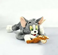 Jucarie Tom de Plus, Tom si Jerry, Motan albastru cu mustati, 30cm.