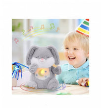 Iepuras interactiv cu Efect de Respiratie, Fluffy Bunny, Iepure cu 5 efecte