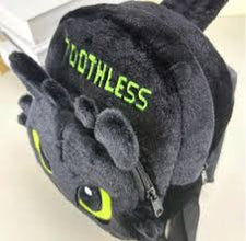 Ghiozdan Negru cu Toothless Dragon – Rucsac pentru Micii Fani Dragoni 30 cm
