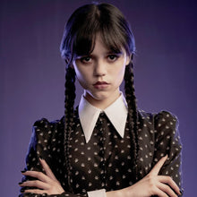 Costum Halloween de copii, Wednesday Familia Addams