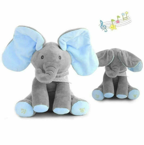 Elefant Interactiv Cucu-Bau, Jucarie de Plus, Canta si se Joaca