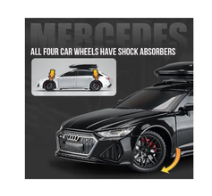 Audi RS6 – Mașinuță Die-Cast Metalică Pull Back pentru Copii, 25cm.