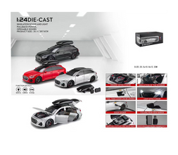 Audi RS6 – Mașinuță Die-Cast Metalică Pull Back pentru Copii, 25cm.
