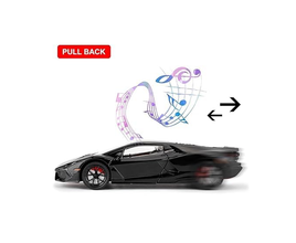 Jucarie Machetă Lamborghini Sián 1:24 Metal – Sunet, Lumini, Pull-Back, Fum, Uși și Capotă Mobile