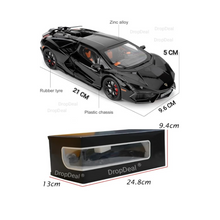 Jucarie Machetă Lamborghini Sián 1:24 Metal – Sunet, Lumini, Pull-Back, Fum, Uși și Capotă Mobile