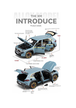 Mașină de Jucărie Metalică BMW XM – Model 1:24 Die-Cast cu Lumini și Sunete