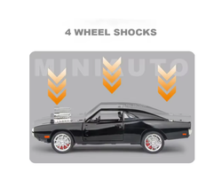 Mașinuță Dodge Charger 1970 1:24 cu Sunete și Lumini – Finisaj Lăcuit
