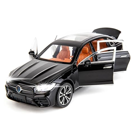 Mașină de Jucărie Limuzină Mercedes Clasa E – Metal, Muzică și Lumini