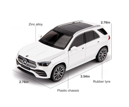 Jucarie Mașinuță Mercedes Benz GLE 350 din Metal – Lumini, Sunete Realiste, Pull-Back, Uși Mobile