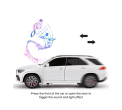 Jucarie Mașinuță Mercedes Benz GLE 350 din Metal – Lumini, Sunete Realiste, Pull-Back, Uși Mobile