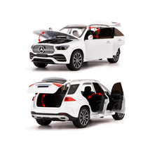 Jucarie Mașinuță Mercedes Benz GLE 350 din Metal – Lumini, Sunete Realiste, Pull-Back, Uși Mobile