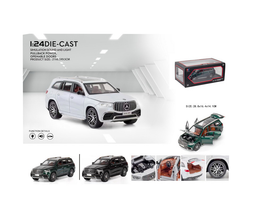 Mașinuță Metalică Tip Mercedes GLS63 AMG 1:24 – 3 Sunete, Uși, Capotă și Portbagaj Mobile