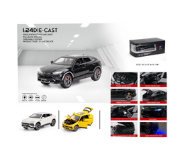 Jucărie Mașinuță Lamborghini Urus 1:24 din Metal – Fum, Lumini, Sunete, Pull-Back