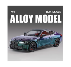 Mașinuță BMW M4, – Uși Deschizabile, Motor Vizibil, Sunet și Lumină, 1:24