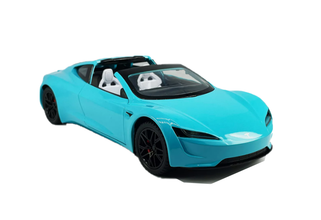 Mașinuță Metalică Tesla Roadster la Scară 1:24 – Model Realist, cu sunete și lumină