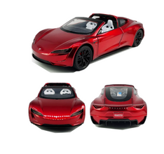 Mașinuță Metalică Tesla Roadster la Scară 1:24 – Model Realist, cu sunete și lumină