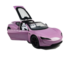 Mașinuță Metalică Tesla Roadster la Scară 1:24 – Model Realist, cu sunete și lumină